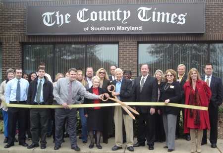 The County Times staff on opening day in 2006 in Hollywood, Md.